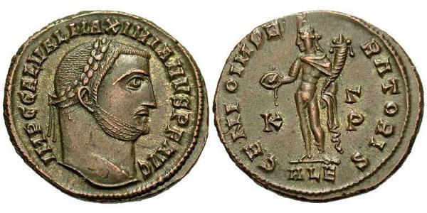 1 Follis 羅馬帝國 青铜 伽列里乌斯
