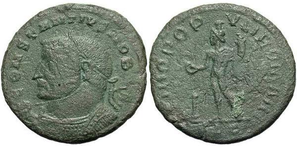 1 Follis 羅馬帝國 青铜 君士坦丁大帝
