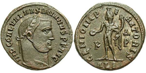 1 Follis 羅馬帝國 青铜 伽列里乌斯