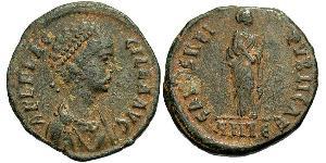 1 Follis / 1 AE2 Empire romain (27BC-395) Bronze Aelia Flacilla (?-385)