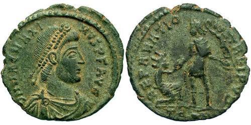 1 Follis / 1 AE2 Western Roman Empire (285-476) Bronze Magnus Maximus (335-388)