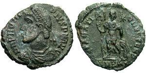 1 Follis / 1 AE3 Imperio romano (27BC-395) Bronce Procopio (325- 366)