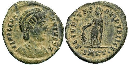 1 Follis / 1 AE3 Imperio romano (27BC-395) Bronce Helena de Constantinopla (250 -330)