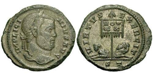 1 Follis / 1 AE3 Imperio romano (27BC-395) Bronce Licinio I (265-324)