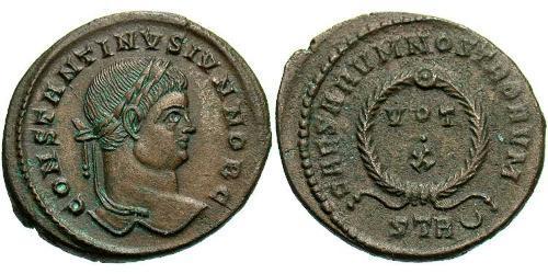 1 Follis / 1 AE3 Imperio romano (27BC-395) Bronce Constancio II (317 - 361)