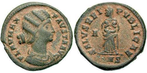 1 Follis / 1 AE3 Imperio romano (27BC-395) Bronce Fausta (289-326)