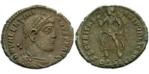 1 Follis / 1 AE3 Imperio romano (27BC-395) Bronce Valentiniano I (321-375)