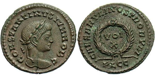 1 Follis / 1 AE3 Imperio romano (27BC-395) Bronce Constancio II (317 - 361)