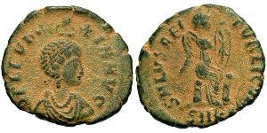 1 Follis / 1 AE3 Empire byzantin (330-1453) Bronze Aelia Eudoxie (?-404)