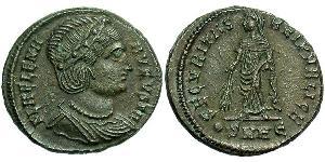 1 Follis / 1 AE3 Empire romain (27BC-395) Bronze Flavia Giulia Elena (250 -330)