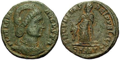 1 Follis / 1 AE3 Empire romain (27BC-395) Bronze Flavia Giulia Elena (250 -330)