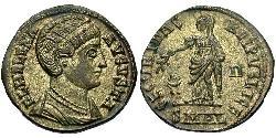 1 Follis / 1 AE3 Impero romano (27BC-395) Bronzo Flavia Giulia Elena (250 -330)
