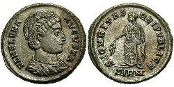 1 Follis / 1 AE3 Impero romano (27BC-395) Bronzo Flavia Giulia Elena (250 -330)