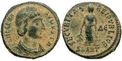 1 Follis / 1 AE3 Impero romano (27BC-395) Bronzo Flavia Giulia Elena (250 -330)