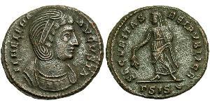 1 Follis / 1 AE3 Impero romano (27BC-395) Bronzo Flavia Giulia Elena (250 -330)
