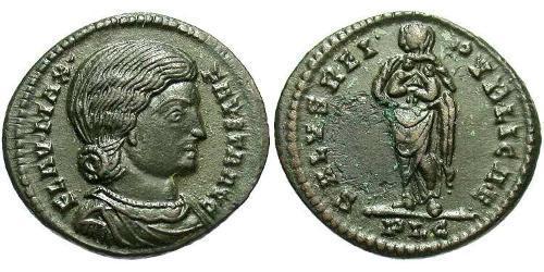 1 Follis / 1 AE3 Impero romano (27BC-395) Bronzo Fausta (289-326)