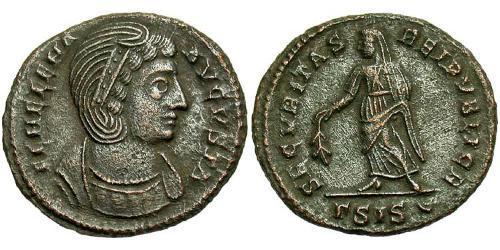 1 Follis / 1 AE3 Impero romano (27BC-395) Bronzo Flavia Giulia Elena (250 -330)