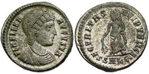 1 Follis / 1 AE3 Impero romano (27BC-395) Bronzo Flavia Giulia Elena (250 -330)