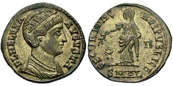 1 Follis / 1 AE3 Impero romano (27BC-395) Bronzo Flavia Giulia Elena (250 -330)
