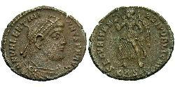 1 Follis / 1 AE3 羅馬帝國 青铜 瓦伦提尼安一世