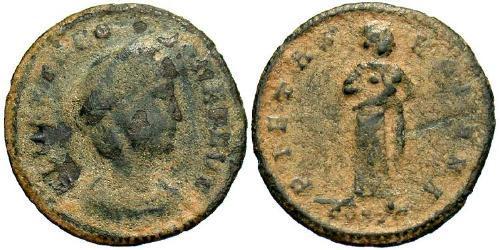 1 Follis / 1 AE4 Imperio romano (27BC-395) Bronce Theodora (500-548)