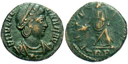 1 Follis / 1 AE4 Imperio romano (27BC-395) Bronce Helena de Constantinopla (250 -330)