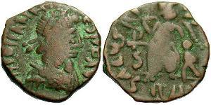 1 Follis / 1 AE4 Imperio romano de Occidente (285-476) Bronce Juan (?-425)