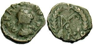 1 Follis / 1 AE4 Byzantine Empire (330-1453) Bronze Marcian (392-457)