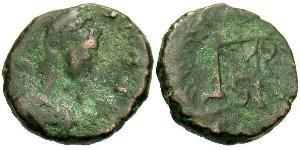 1 Follis / 1 AE4 Byzantine Empire (330-1453) Bronze Marcian (392-457)