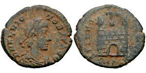 1 Follis / 1 AE4 Empire romain (27BC-395) Bronze Flavius Victor (?-388)