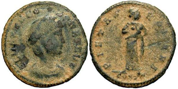 1 Follis / 1 AE4 Empire romain (27BC-395) Bronze Theodora (500-548)