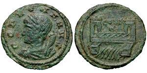 1 Follis / 1 AE4 Roman Empire (27BC-395) Bronze 