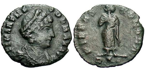 1 Follis / 1 AE4 Roman Empire (27BC-395) Bronze Theodora (500-548)