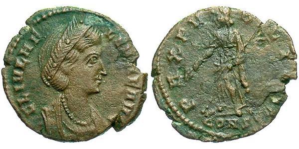 1 Follis / 1 AE4 Roman Empire (27BC-395) Bronze Helena Augusta (250 -330)