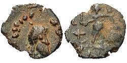 1 Follis / 1 AE4 Western Roman Empire (285-476) Bronze Joannes (?-425)