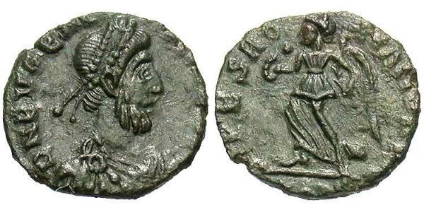 1 Follis / 1 AE4 Western Roman Empire (285-476) Bronze Eugenius (?-394)