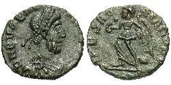 1 Follis / 1 AE4 Western Roman Empire (285-476) 青铜 Eugenius (?-394)