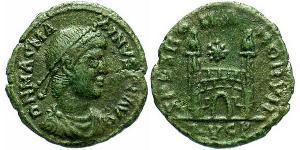 1 Follis / 1 AE4 Western Roman Empire (285-476) 青铜 Magnus Maximus (335-388)