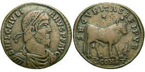 1 Follis /  AE1 Imperio romano (27BC-395) Bronce Juliano II  (331-363)