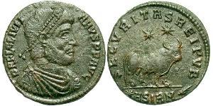 1 Follis /  AE1 Imperio romano (27BC-395) Bronce Juliano II  (331-363)