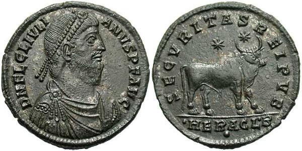 1 Follis /  AE1 羅馬帝國 青铜 尤利安