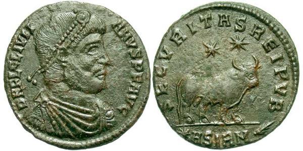 1 Follis /  AE1 羅馬帝國 青铜 尤利安