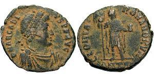 1 Follis /  AE2 Imperio bizantino (330-1453) Bronce Arcadio (377-408)