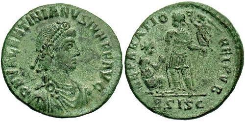 1 Follis /  AE2 Imperio romano (27BC-395) Bronce Valentiniano II (371-392)