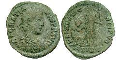 1 Follis /  AE2 Imperio romano de Occidente (285-476) Bronce Graciano (359-383)