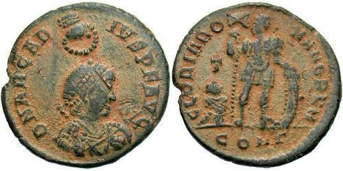 1 Follis /  AE2 Imperio romano de Occidente (285-476) Bronce Arcadio (377-408)