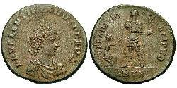 1 Follis /  AE2 Roman Empire (27BC-395) Bronze Valentinian II (371-392)