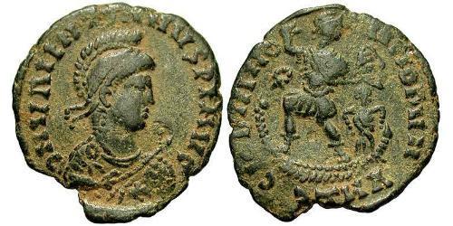 1 Follis /  AE2 Roman Empire (27BC-395) Bronze Valentinian II (371-392)