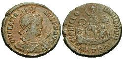 1 Follis /  AE2 Western Roman Empire (285-476) Bronze Gratian (359-383)