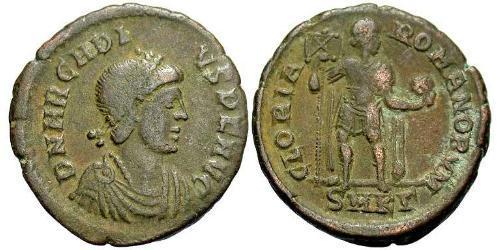 1 Follis /  AE2 Western Roman Empire (285-476) Bronze Arcadius (377-408)